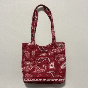 Vera Bradley‎ Red Mesa Small Tote Retired Pattern